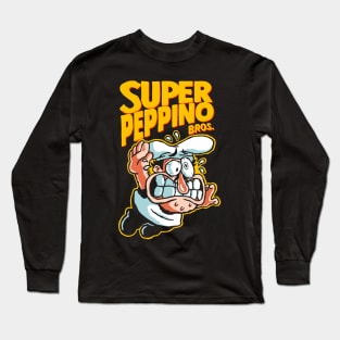 Super Peppino - Black Shirt Long Sleeve T-Shirt